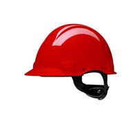 3M casque de protection, Uvicator, fermeture à cliquet, non ventilé, diélectrique 1000 V, bande de soudage en cuir, rouge, G3001MUV100V-RD x20 morceau