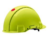 3M casque de protection, Uvicator, fermeture à cliquet, non ventilé, diélectrique 1000 V, bande de soudure en cuir, bleu, G3001MUV1000V-BB x20 morceau
