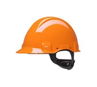 3M casque de protection, Uvicator, fermeture à cliquet, non ventilé, diélectrique 1000 V, bandeau de soudage en cuir, orange, G3001MUV100V-OR x20 morceau