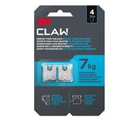 3M Crochets pour tableaux CLAW spécial plaque de plâtre 7 kg - Lot de 4