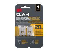 3M¿ CLAW Lot de 4 crochets en métal pour tableaux spécial plaque de plâtre - 20 kg max