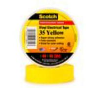 Ruban isolant Scotch® 35 Scotch SCOTCH35-19X20YE jaune (L x l) 20 m x 19 mm résine caoutchouc 1 pc(s)