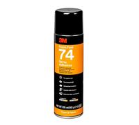 3M Colle aérosol 74 spécial mousses souples, Orange Clair, 500 mL