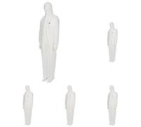 3M Combinaison de Sécurité avec Capuchon, en Polypropylène, Blanc, Taille M, Paquet de 5
