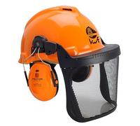 3M Peltor Combinaison de casque forestier OPTIME I protection auditive visière filet Orange
