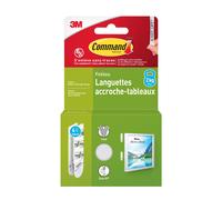 3M Command Bande de montage d'images 17202WHI-4-FGN, blanc, petit, 4 paires (8 bandes) x1 morceau