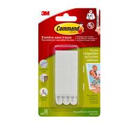 3M Command Bandelettes de montage d'images 17207FGN 8 bandelettes blanches, taille M Jusqu'à 5,4 kg de capacité de charge x1 morceau