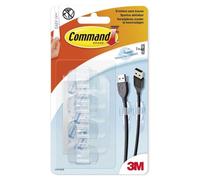 3M Command Clear Round Cord Clips - Attaches de câbles - clair (pack de 4)