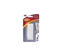 Languettes adhésives étroites Command 3M jusqu'à 5,4 kg - Blister de 4 x 2