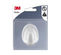 3M Crochet à tricoter ovale grand modèle blanc