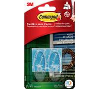 3M Crochet Command TM M pour l'extérieur, forme ovale transparent Contenu: 2 pc(s)