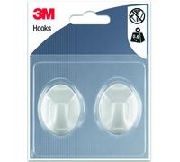 3M™Crochet Ovale Blanc Moyen Modèle