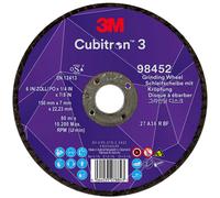 3M Cubitron 3 disque à ébarber, 150 mm, 7,0 mm, 22,23 mm, 36+, type 27 # 98452 x10 morceau