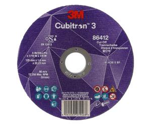 3M Cubitron 3 Disque À Tronçonner - 125 Mm X 1 Mm X 22,23 Mm - K60- T41 (25 Pièces)