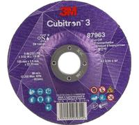 3M™ Cubitron™ 3 Disque à tronçonner, 87963, 36+, T42, 125 mm x 2,5 mm x 22,23 mm, EN, 25/pack, 50 pièces/unité | Paquet (25 pièces)