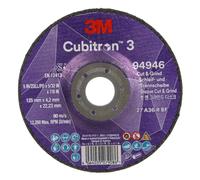 3M Cubitron 3 Disque Cut & Grind - 125 Mm X 4,2 Mm X 22,23 Mm - K36 - T27 (10 Pièces)