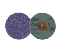3M Cubitron 3 Roloc Disque fibre 1182C, 80+, TR, Purple, 76 mm, 50/Carton