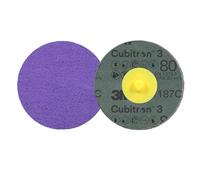 3M Cubitron 3 Roloc Disque fibre 1187C, 60+, TR, Purple, 51 mm, 50/Carton