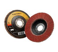 3M Cubitron II Disque à lamelles 967A - Grain 60+ en céramique de précision - Disque de meuleuse d'angle de type 29 - Meulage en métal - Alésage 11,4 x 2,2 cm