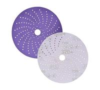 3M Cubitron II Hookit 31484 Clean Disque abrasif de ponçage, grade 400+, durable, motif multi-trous, ponçage de revêtement par électrodéposition, ponçage d'apprêt, 50 disques/carton, 6"