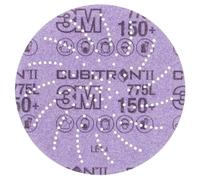 3M Cubitron II Hookit Disque pour film 775L, 125 mm, 150+, multihole #744486 x50 morceau