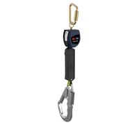 3M DBI-SALA antichute à rappel automatique Nano-Lok, longueur : 2 m, boîtier en plastique, mousqueton Tri-Lock en acier sur le boîtier largeur d'ouverture 19 mm, crochet d'échafaudage en aluminium sur