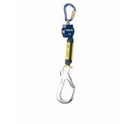 3M DBI-SALA antichute à rappel automatique Nano-Lok, longueur : 2 m, boîtier en plastique, mousqueton Twistlock en aluminium sur le boîtier largeur d'ouverture 19 mm, crochet d'échafaudage en aluminiu