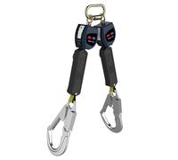 3M DBI-SALA Dispositif antichute à rappel automatique Nano-Lok Twin, longueur : 2 m, boîtier en plastique, mousqueton Tri-Lock en acier sur le boîtier largeur d'ouverture 19 mm, crochet d'échafaudage 