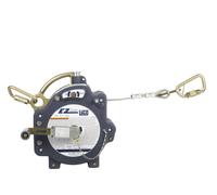 3M DBI-SALA EZ-Line - dispositif d'ancrage horizontal mobile, câble métallique galvanisé, longueur : max. 18 m, homologation : 2 personnes, témoin de chute, 2 x mousquetons acier Twist-Lock, manivelle