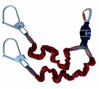 3M DBI-SALA EZ Stop Longe en Y avec absorbeur d'énergie en sangle pour échafaudage, testée sur chant 130, kgLongueur : 2,0 m, matériau extensible, mousqueton Tri-Lock ouverture 20 mm, 2 crochets d'éch