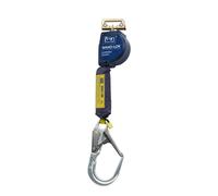 3M DBI-SALA Nano-Lok XL antichute à rappel automatique, longueur 2,8 m, boîtier en plastique, mousqueton de sangle Trilock sur le boîtier, crochet d'échafaudage en aluminium sur la sangle ouverture 57