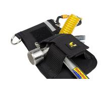 3M DBI-SALA Porte-outils pour marteau, 2 x œillets métalliques, pour fixation à la ceinture, longe incluse 1500065, charge max. 2,3 kg x1 morceau
