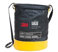 3M DBI-SALA Sac de transport SAFETY BUCKET, taille : 38 x 32 cm, vinyle imperméable, système de fermeture à crochet et oeillet, sangle, divers oeillets métalliques, charge max. 113,4 kg, H38 x D32 cm