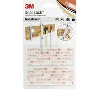 3M DL-HT Bande auto-agrippante à coller tête de champignon (L x l) 100 mm x 19 mm transparent 4 pc(s)