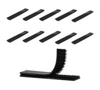 3M Dual Lock 1.27 cm x 7.62 cm 10 Pcs Noir | Refermable, Ruban de Verrouillage Robuste en Forme de Champignon Crochet Adhésif Ruban de Montage, Support EZ-Pass Intérieur