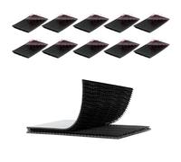 3M Dual Lock 5 cm x 7.62 cm 10 Pcs Noir | Refermable, Ruban de Verrouillage Robuste en Forme de Champignon Crochet Adhésif Ruban de Montage, Support EZ-Pass Intérieur