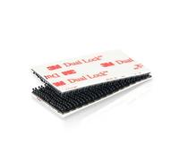 3M Dual Lock SJ 3550 Lot de 10 rubans adhésifs double verrouillage - Fermeture à pression - Pour connexions réversibles - 25,4 mm x 50 mm - Noir
