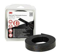 3M Dual Lock fermeture à pression flexible à haute résistance thermique SJ355B CF, noir, 25,4 mm x 2,5 m, 5,7 mm, blister, 40 têtes/cm2 x1 morceau