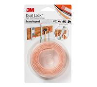 3M Dual Lock SJ3560, Solutions de Fixations Amovibles, 25 mm x 1.25 m | Translucide, Ultrarésistant, Intérieur/Extérieur, Conçu pour Donner un Aspect Translucide, 1 Pièce