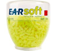 3M E-A-R Soft Yellow Neons Embout distributeur pour distributeur OneTouch Pro, SNR = 36 dB, 500 paires, jaune fluo PD01002 x500 morceau