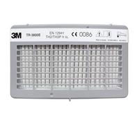 3M Versaflo TR3802E Filtre à particules P3 avec couche de charbon actif contre les odeurs et les gaz organiques sous AGW (remplacement de TR-3800) x1 morceau
