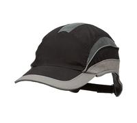 3M™ First Base™ 3 Casquette antiheurt 2031217, Elite, noir/gris, visière standard, 70 mm