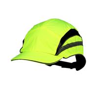3M First Base 3 Classic - Casque anti-heurt de couleur jaune fluorescent - Visière standard de 70 mm x20 morceau