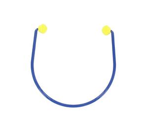 3M France Arceau-ITU Arceau avec Bouchons Anti-Bruit 23 DB réutilisable/Recyclable, Bleu/Jaune, 21 x 19.5 x 2 cm