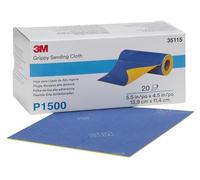 3M Flexible Grip bandes abrasives, P1500, 139 mm x 114 mm, perforées sur rouleau de 20 bandes #35115 x1 morceau
