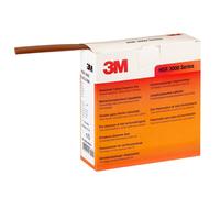 3M HSR 3000 Gaine thermorétractable à paroi mince en rouleau, brun, 9/3 mm, 7 m x15 morceau