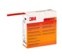 3M HSR 3000 Gaine thermorétractable à paroi mince en rouleau, rouge, 9/3 mm, 7 m x3 morceau