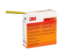 3M HSR 3000 Gaine thermorétractable à paroi mince en rouleau, vert/jaune 3/1 mm, 10 m x3 morceau