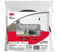 3M Joint d'isolation en mousse extra compressible pour portes de garage, spécial grands espaces, gris - 6,50 m
