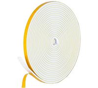 3m Joint Porte Entree, 9 * 3mm Isolation Phonique Porte, Joint de Fenetre | Protection Porte, Joint Mousse Ruban Adhésif d'Étanchéité Puissant, Isoler du Bruit et Anti-intempéries(Blanc)